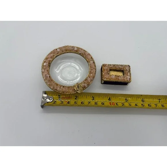 Vintage Matchbox Holder  And Ashtray with La Petite Safety Matches Sweden - Picture 7 of 8